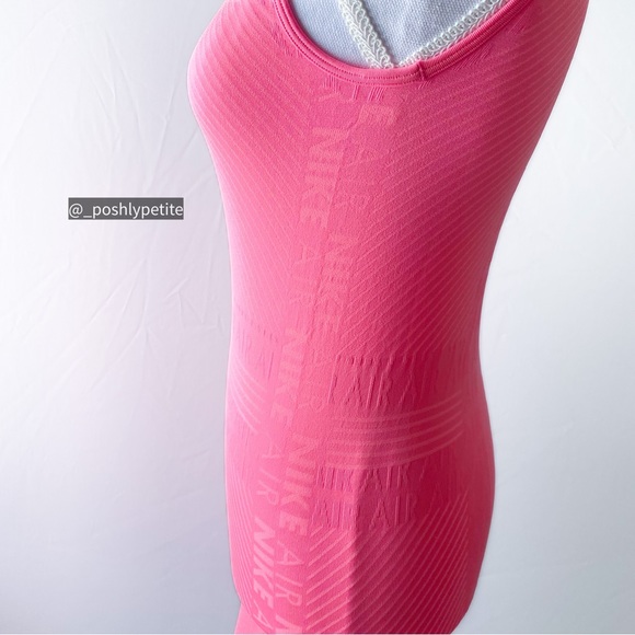 Nike XS hot pink sleeveless mock neck bodycon midi dress - Picture 14 of 16